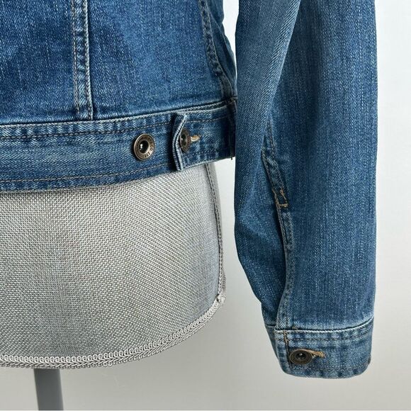 Ralph Lauren Women’s SZ Medium Petite Classic Blue Denim Jean Jacket Casual - Picture 8 of 15